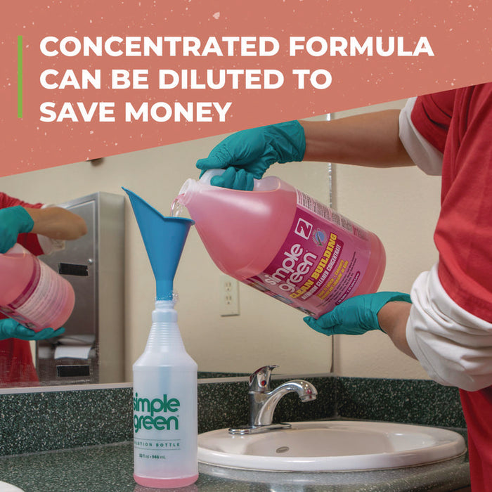 Clean Building Bathroom Cleaner Concentrate, Unscented, 1 gal Bottle, 2/Carton