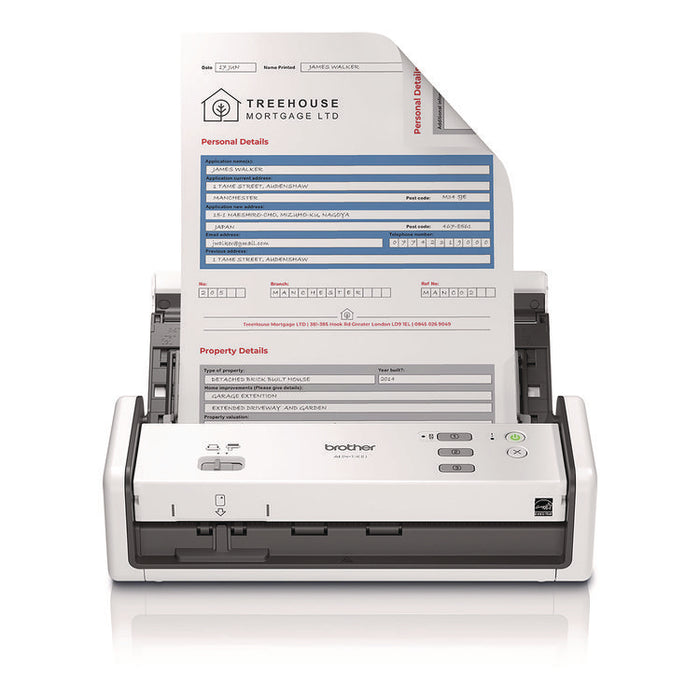 ADS-1300 Compact Desktop Scanner, 600 dpi Optical Resolution, 20-Sheet Duplex Auto Document Feeder