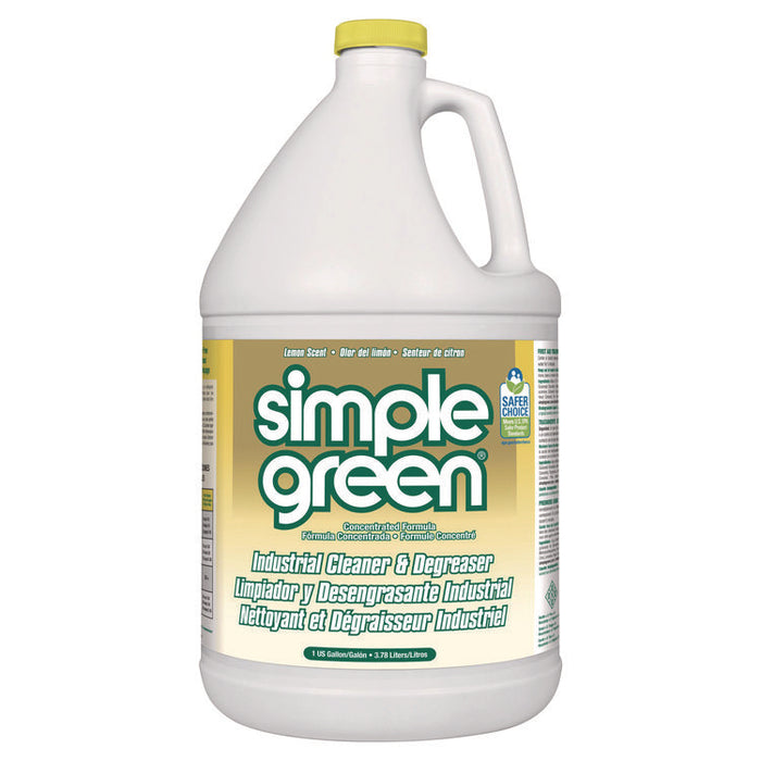 Industrial Cleaner and Degreaser, Concentrated, 1 gal Bottle, 6 Bottles/Carton