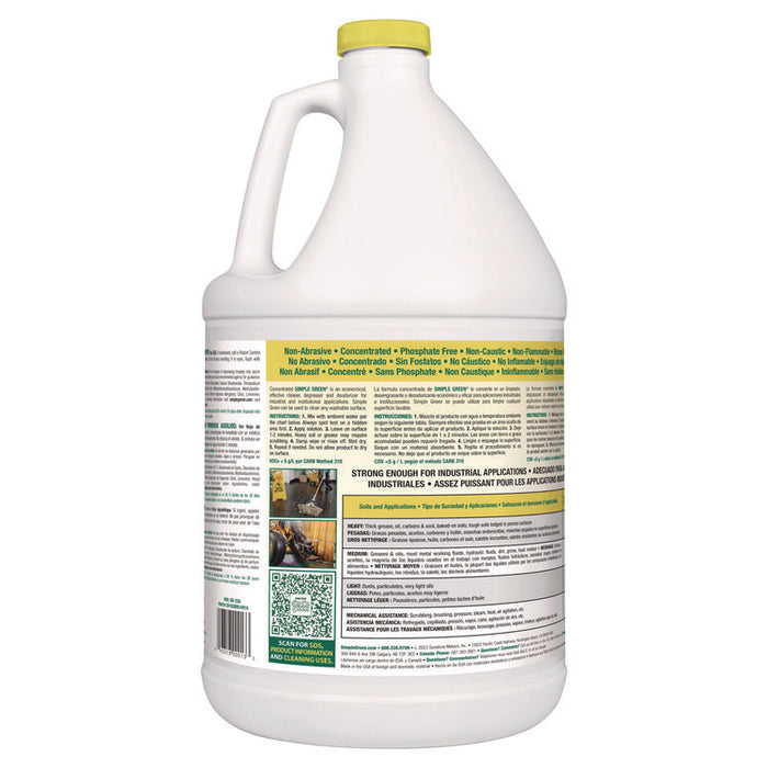 Industrial Cleaner and Degreaser, Concentrated, 1 gal Bottle, 6 Bottles/Carton
