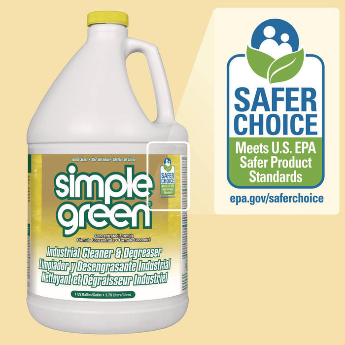 Industrial Cleaner and Degreaser, Concentrated, 1 gal Bottle, 6 Bottles/Carton