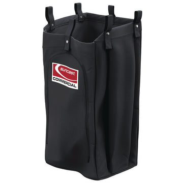 Housekeeping Cart Standard Bag, 23 Gal, 15.6" x 12.37" x 30", Black