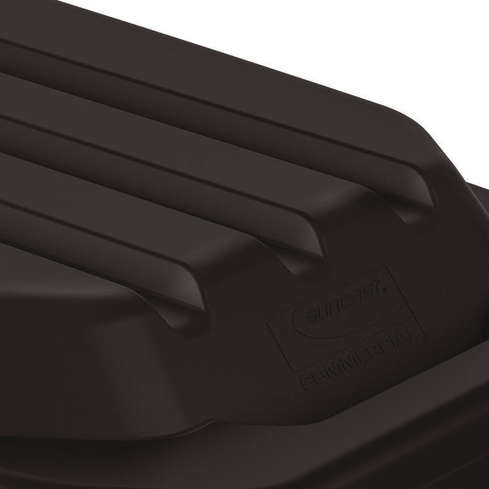 3/4 Cubic Yard Tilt Truck Lid, 31.69 x 67 x 6.9, Black