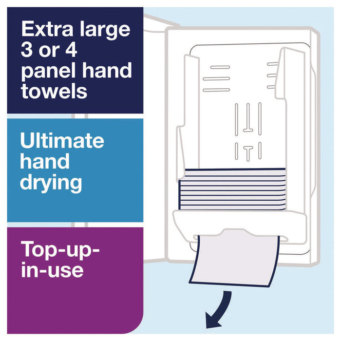 Xpress Multifold Hand Towel Dispenser H2, 11.9 x 4 x 17.5, Black