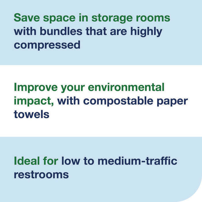 Xpress Compressed Multifold Hand Towels, 1-Ply, 8.3 x 9.45, White, 200/Pack, 12 Packs/Carton