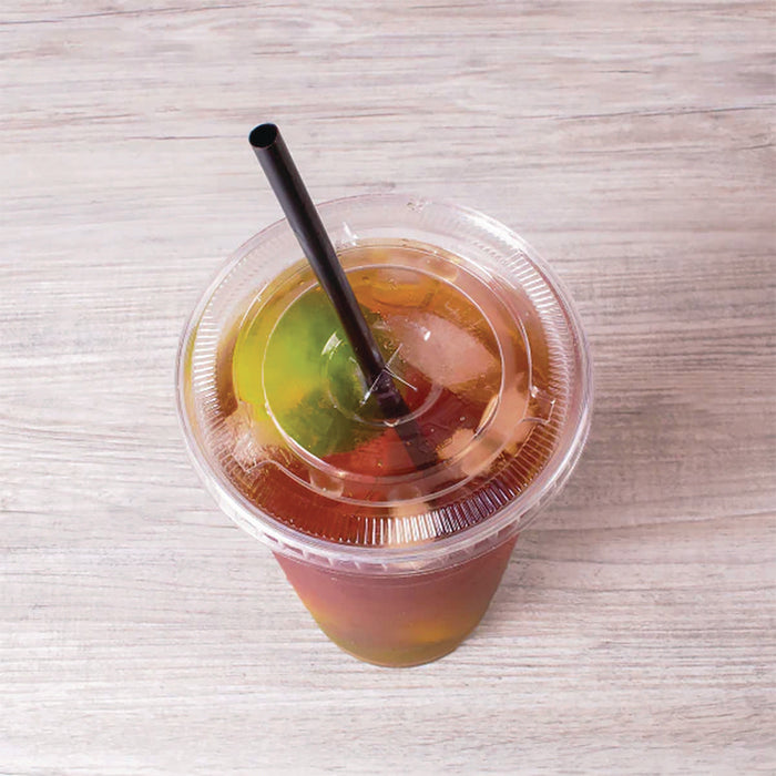 Jumbo Straws, 9", Plastic, Black, 2,000/Carton
