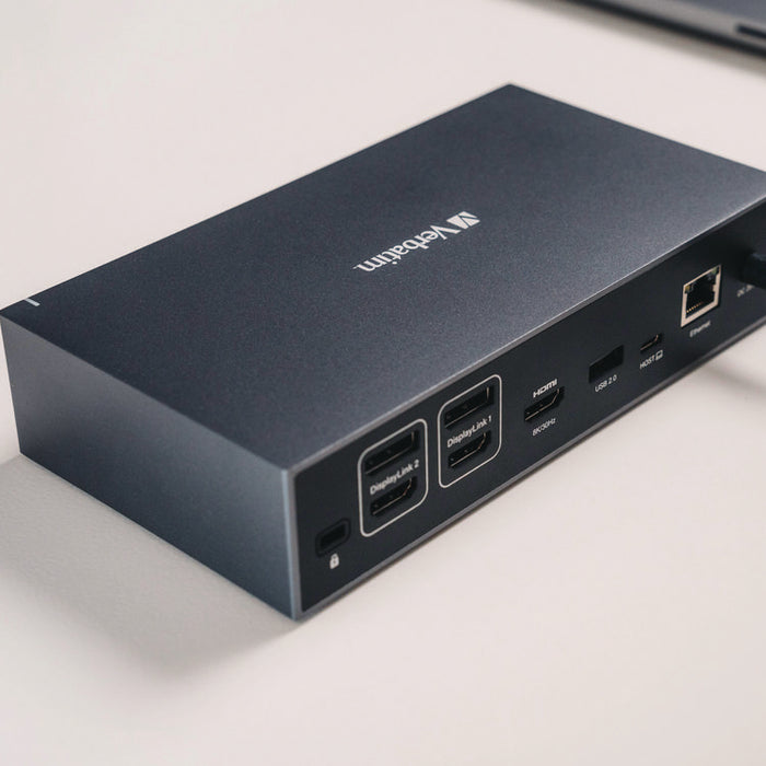 USB-C Pro Docking Station 17-in-1, Audio/DisplayPort/HDMI/Micro SD/RJ45/SD/USB-A/USB-C, Gray