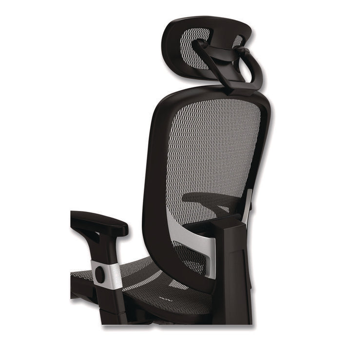 Alera Minerva Ergonomic Mesh Swivel Task Chair, Supports Up to 275lb, 17.24 to 20.98 Seat Height, Gray Seat/Back, Silver Base