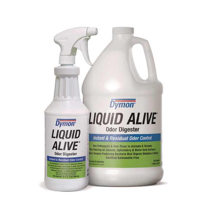 LIQUID ALIVE Odor Digester, 1 gal Bottle, 4/Carton