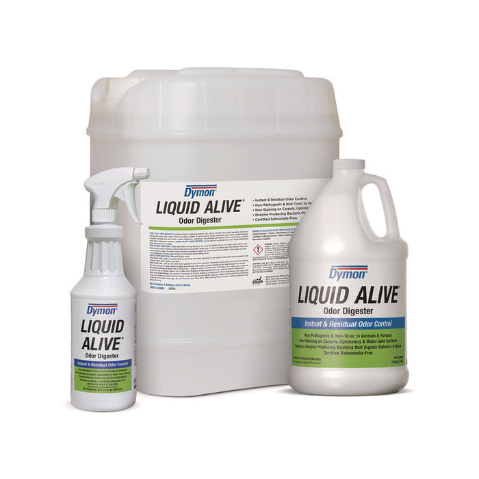 LIQUID ALIVE Odor Digester, 1 gal Bottle, 4/Carton