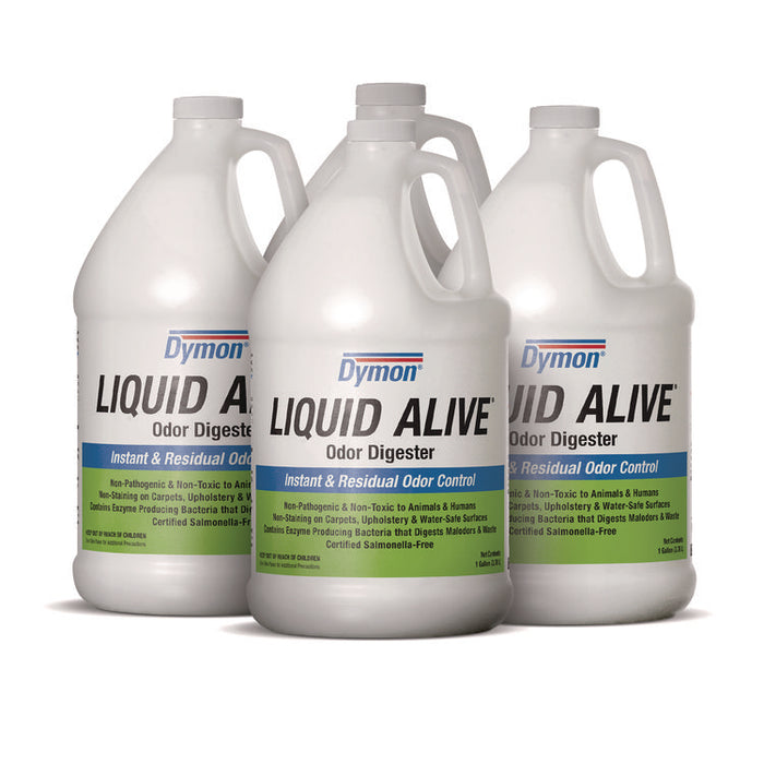 LIQUID ALIVE Odor Digester, 1 gal Bottle, 4/Carton