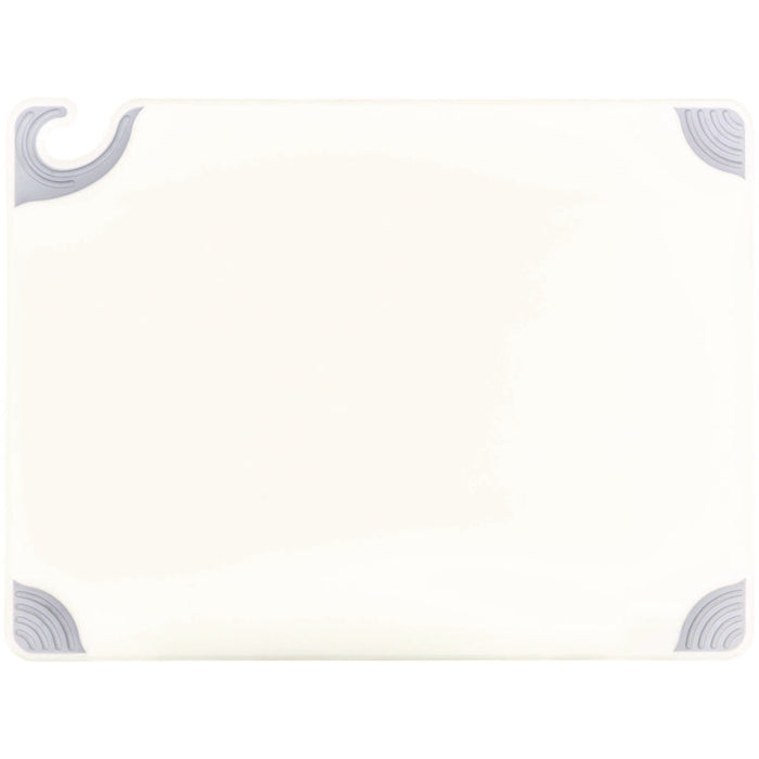 Saf-T-Grip Cutting Board, Plastic, 24 x 18 x 0.5, White