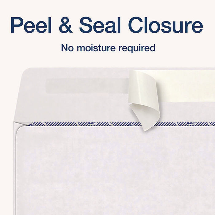 3-Up 1099-NEC Peel and Seal Double-Window Security Tint Envelopes, Commercial Flap, 8.75 x 3.75, White, 24/Pack