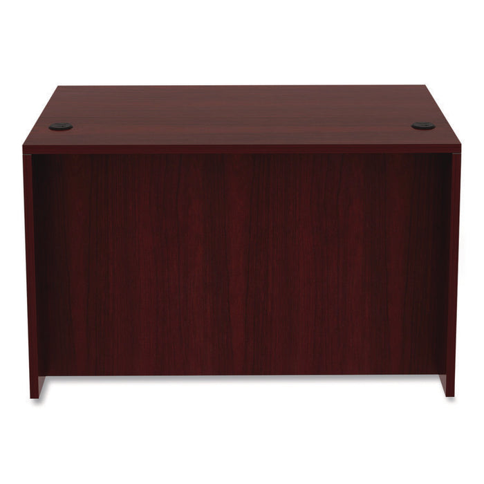 Alera Valencia Series Straight Front Desk Shell, 47.25" x 29.5" x 29.63", Mahogany