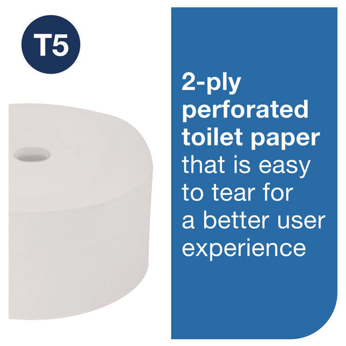 OptiServe High-Capacity Coreless Toilet Paper, 2-Ply, White, 1,500 Sheets/Roll, 18 Rolls/Carton