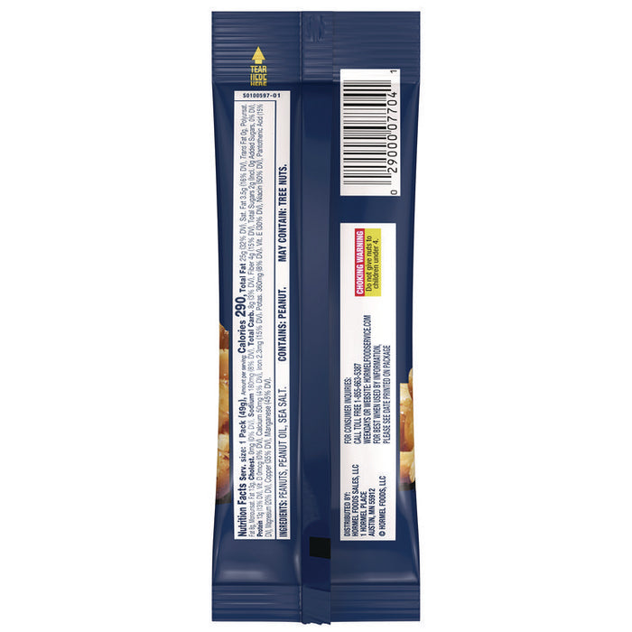Salted Peanuts, 1.75 oz Pack, 12/Box