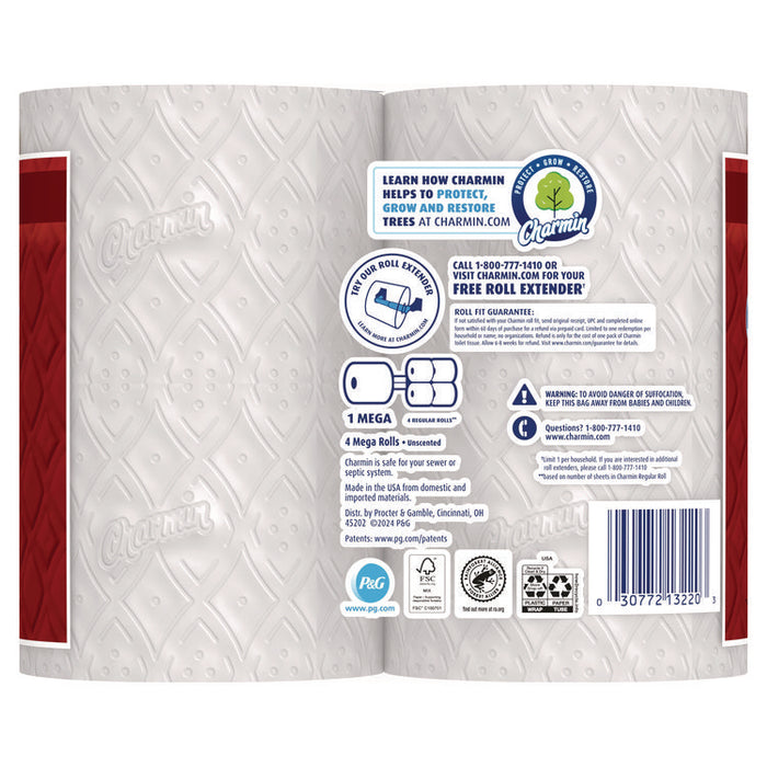 Ultra Strong Bathroom Tissue, Septic Safe, 2-Ply, White, 220 Sheets/Roll, 4 Rolls/Pack, 8 Packs/Carton