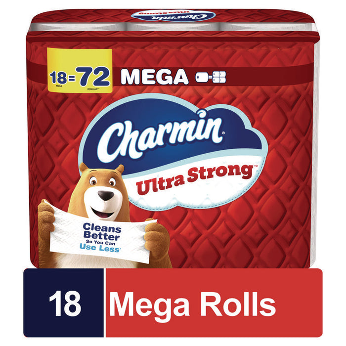 Ultra Strong Bathroom Tissue, Septic Safe, 2-Ply, White, 220 Sheets/Roll, 18 Rolls/Pack