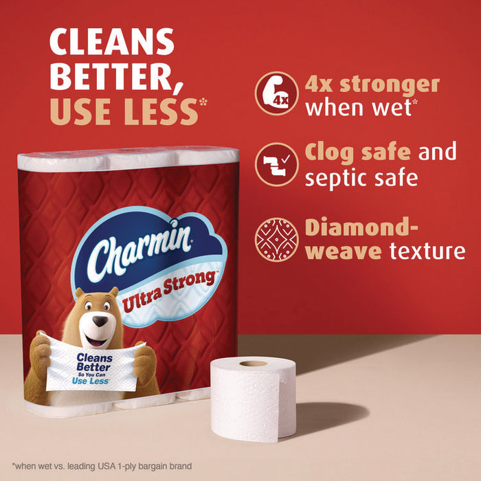 Ultra Strong Bathroom Tissue, Septic Safe, 2-Ply, White, 220 Sheets/Roll, 18 Rolls/Pack