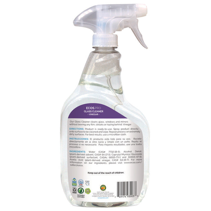 Glass Cleaner, 32 oz Spray Bottle, 6/Carton