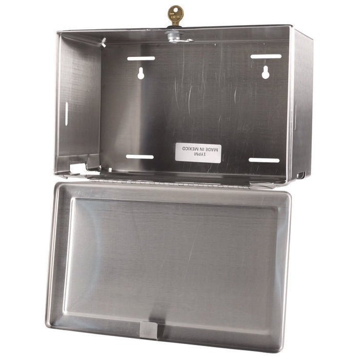 Surface-Mounted Paper Towel Dispenser, 12.13 x 6.13 x 7.25, Satin Stainless Steel