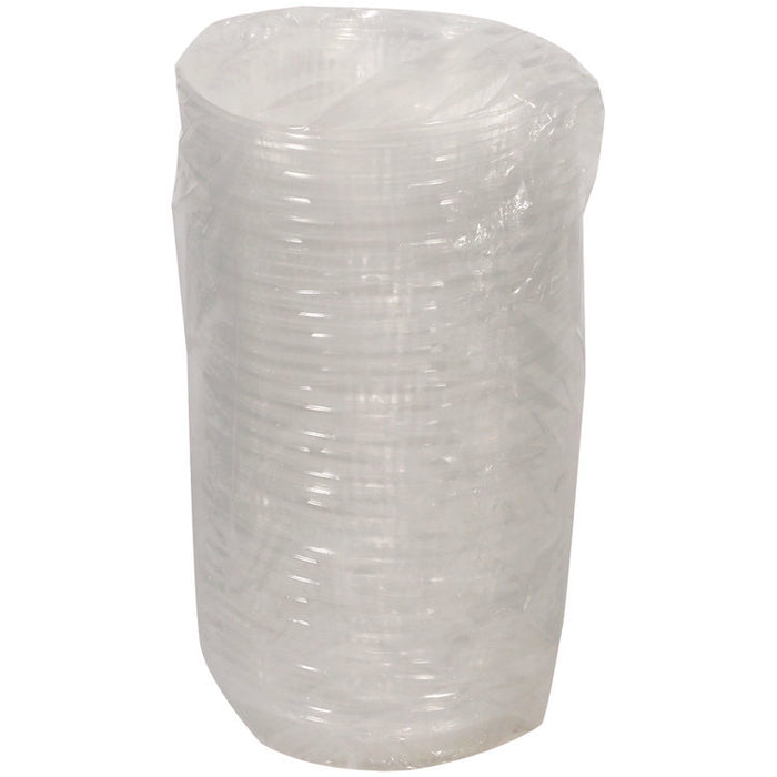 ClearView Dome-Style Lid with Tabs, 8.9" Diameter x 0.8" h, Clear, Plastic, 126/Carton