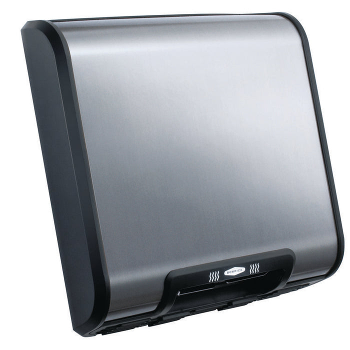 TrimLineSeries QuietDry Surface-Mounted ADA Automatic Hand Dryer, 115 V, 13.6 x 5.1 x 14.9, Satin Stainless Steel