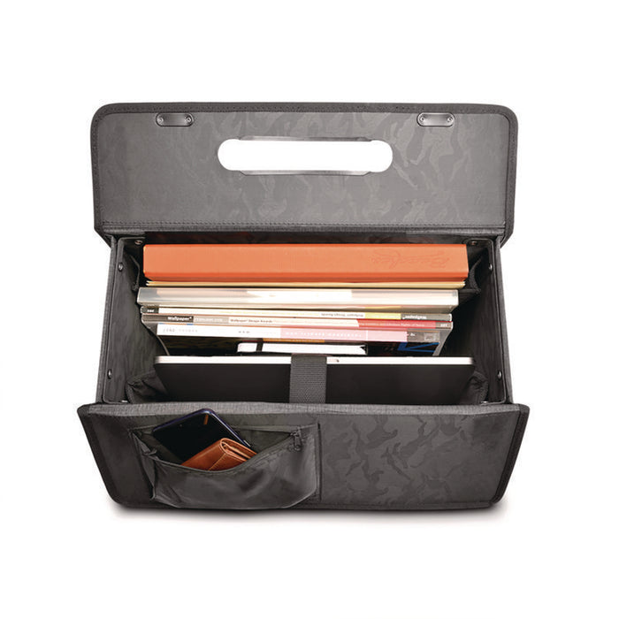 Classic Recycled Rolling Catalog Case, Fits Device Up to 17.3", 9.31 x 9.31 x 16.14, Gray/Black