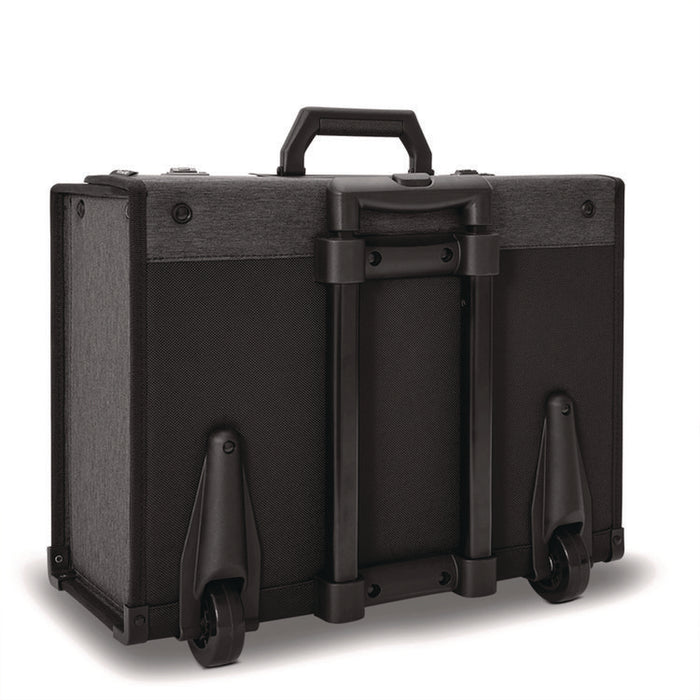 Classic Recycled Rolling Catalog Case, Fits Device Up to 17.3", 9.31 x 9.31 x 16.14, Gray/Black