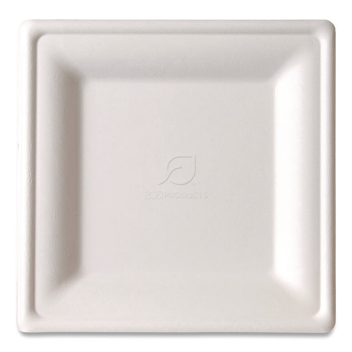 Vanguard Renewable and Compostable Sugarcane Plates, Plate, 7.87 x 7.87, White, 500/Carton