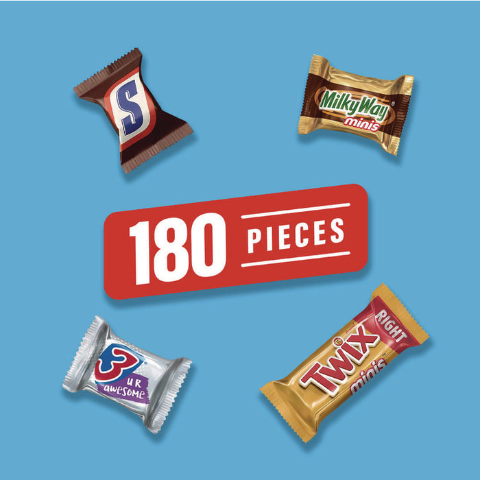 Minis Variety Pack, Chocolate, 49.44 oz Bag, 180 Pieces