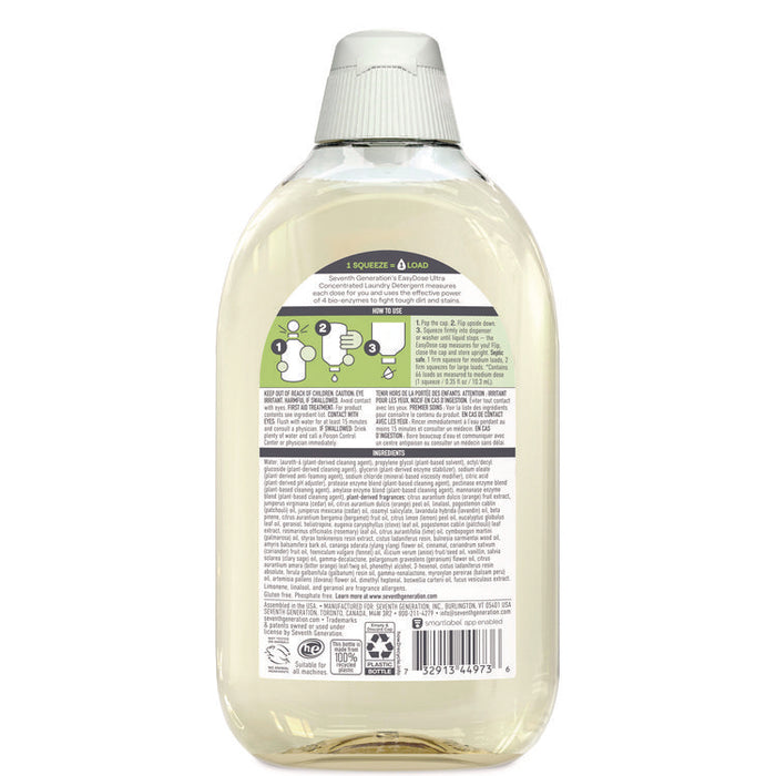 Ultra Power + Laundry Detergent, Clean Scent, 23.1 oz Bottle, 6/Carton