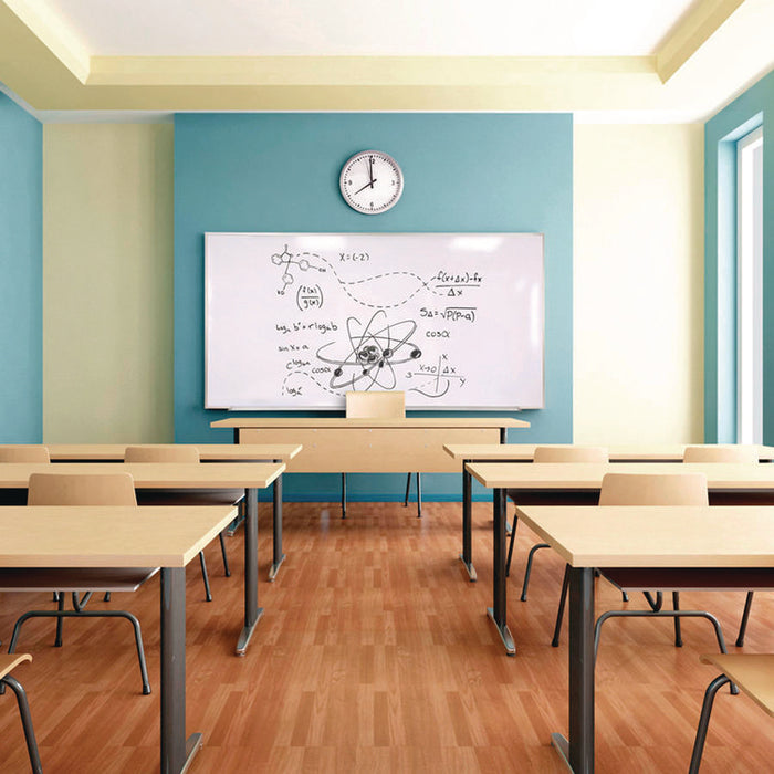 M1 Porcelain Magnetic Whiteboard, 87.91" x 48.5", White Surface, Satin Aluminum Frame