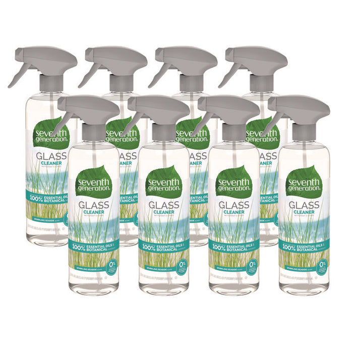 Natural Glass and Surface Cleaner, 23 oz Trigger Spray Bottle, 8/Carton