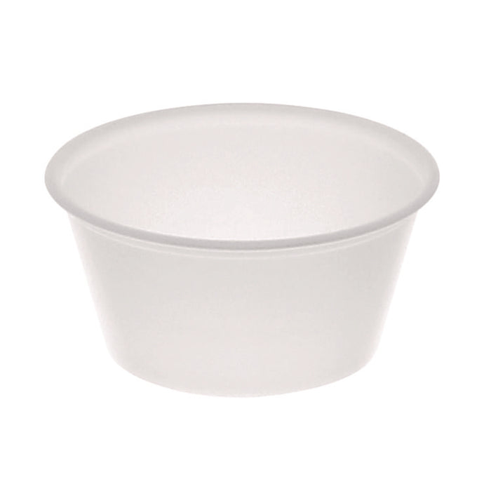 Plastic Portion Cup, 3.25 oz, Translucent, 3,000/Carton