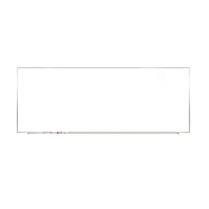 M1 Porcelain Magnetic Whiteboard, 87.91" x 48.5", White Surface, Satin Aluminum Frame