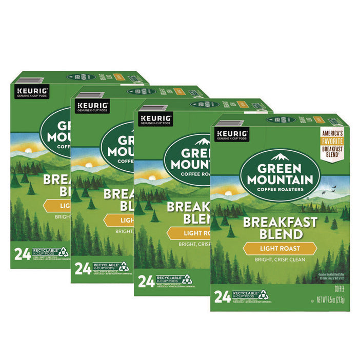Breakfast Blend Coffee K-Cup Pods, 96/Carton