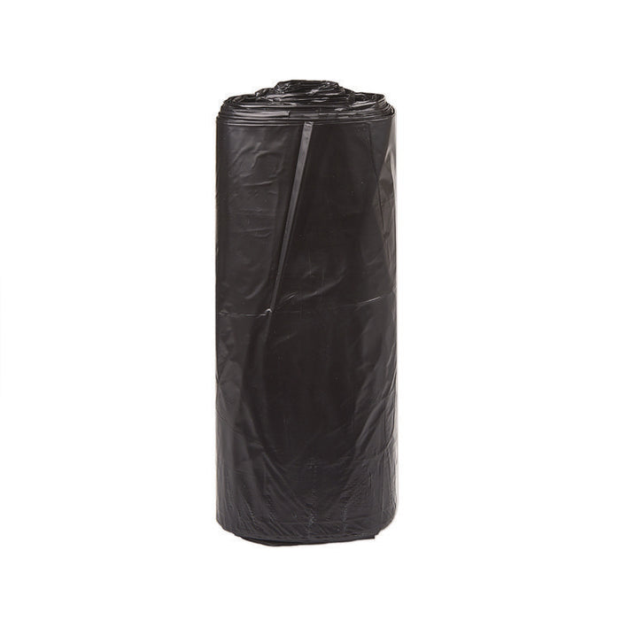 Low-Density Can Liners, 33 gal, 1.25 mil, 33" x 39", Black, Flat Pack, 250/Carton