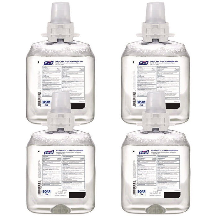 Healthcare HEALTHY SOAP 0.5% PCMX Antimicrobial Foam Refill, For CS4 Dispensers, Fragrance-Free, 1,250 mL, 4/Carton