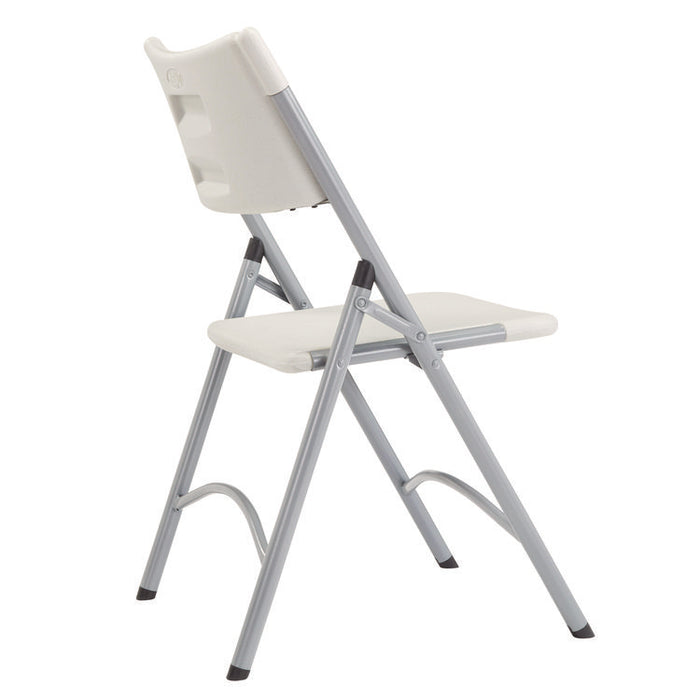 600 Series Heavy Duty Plastic Folding Chair, Supports Up to 500 lb, 18" Seat Height, Gray Seat/Back/Base, 4/Carton