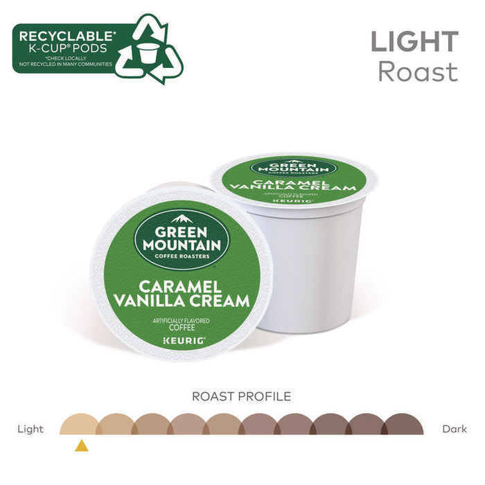 Caramel Vanilla Cream Coffee K-Cups, 24/Box