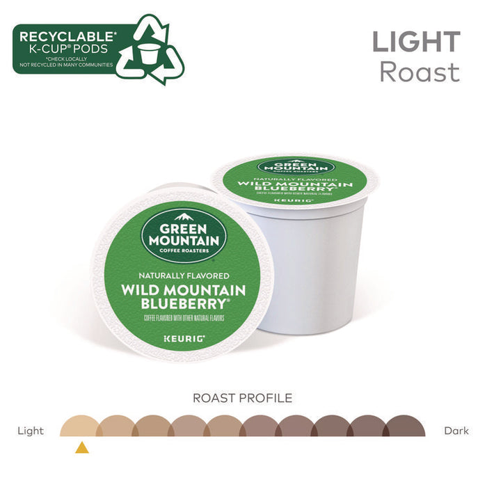 Fair Trade Wild Mountain Blueberry Coffee K-Cups, 96/Carton