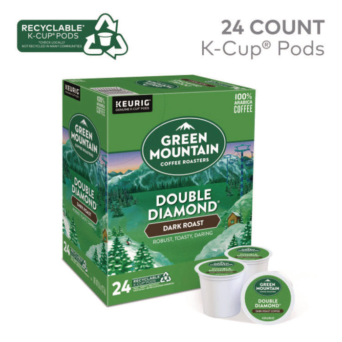 Double Black Diamond Extra Bold Coffee K-Cups, 24/Box