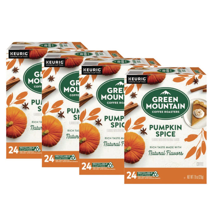 Fair Trade Certified Pumpkin Spice Flavored Coffee K-Cups, 96/Carton