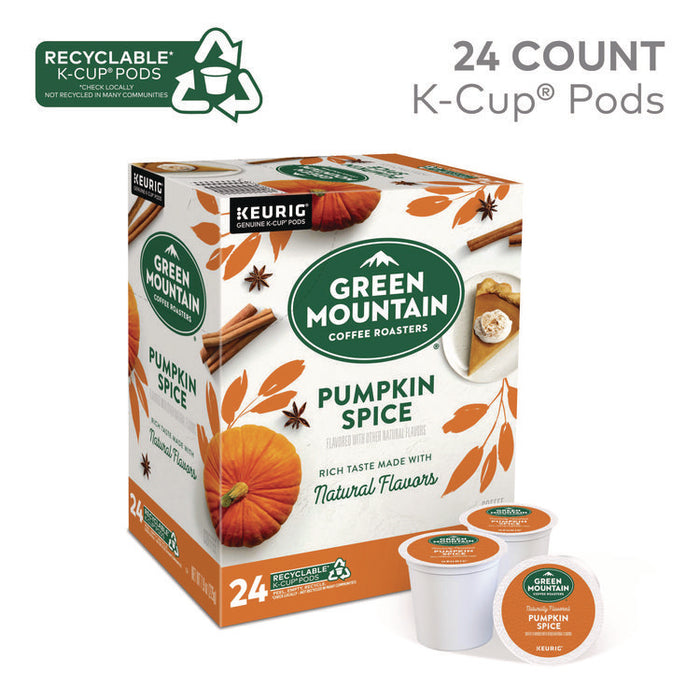 Fair Trade Certified Pumpkin Spice Flavored Coffee K-Cups, 96/Carton