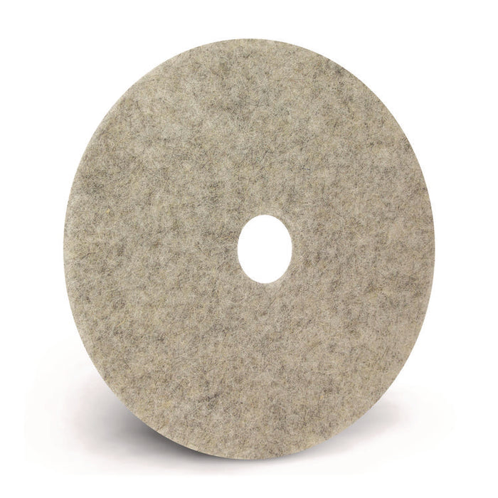 Porko Plus Burnishing Pad, 20" Diameter, Brown, 5/Carton