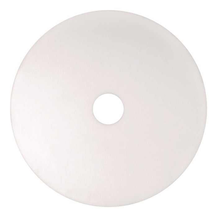 XTRACT Melamine Floor Pad, 20" Diameter, White/Brown, 5/Carton