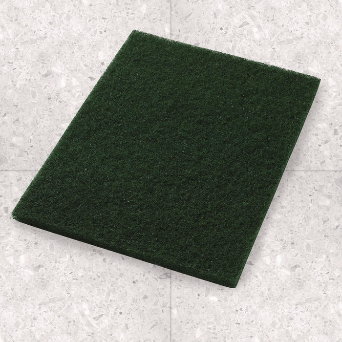 Scrubbing Pad, 14 x 28, Green, 5/Carton