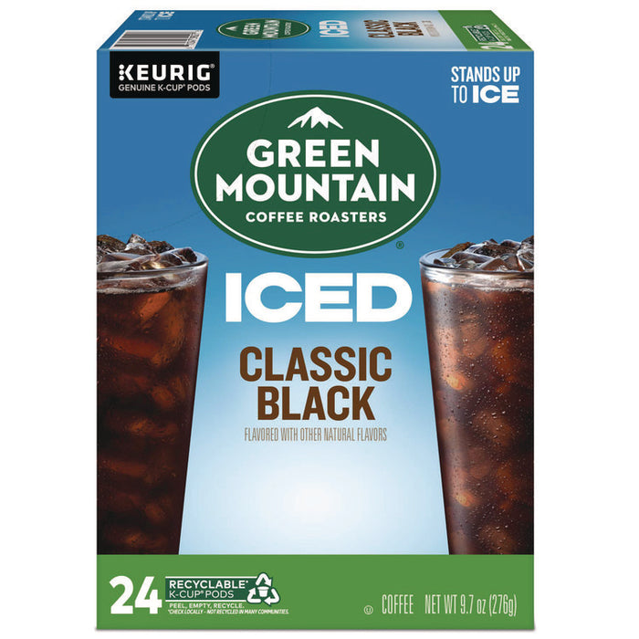 Classic Black Brew Over Ice Coffee K-Cups, 24/Box
