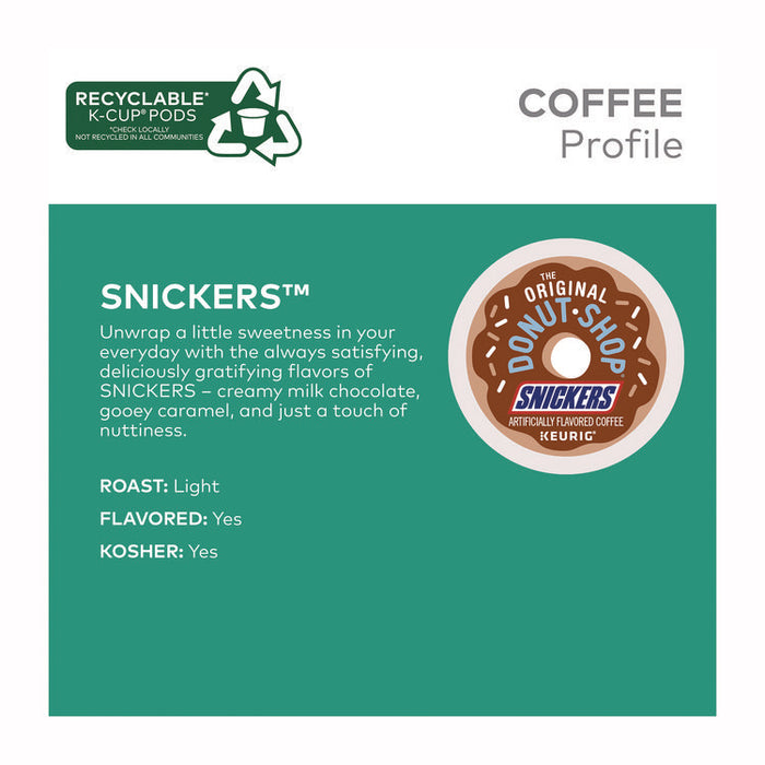SNICKERS Flavored Coffee K-Cups, 48/Box